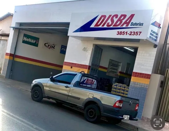 Fachada da DISBA Baterias - Veículo de entrega